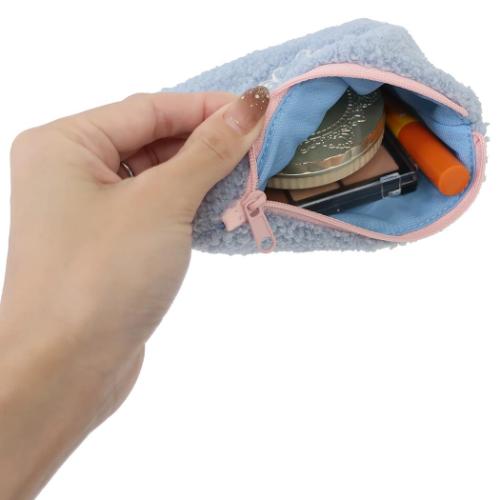 サンリオキャラクターズ リップポーチ ボア ミニポーチ シナモロール サックスブルー サンリオ キャラクター グッズ