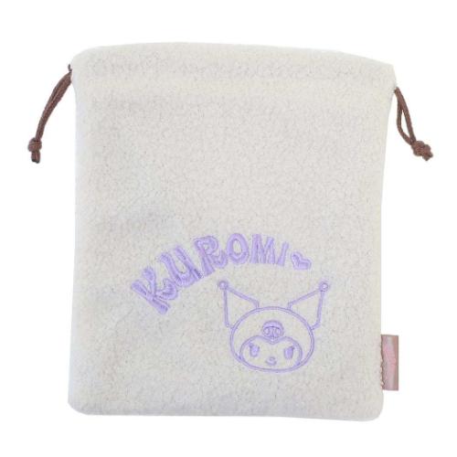 サンリオキャラクターズ 巾着袋 ボア キンチャク クロミ アイボリー サンリオ キャラクター グッズ
