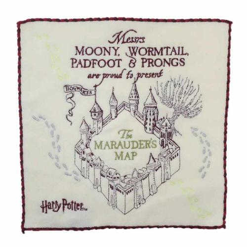 ハリーポッター ハンドタオル ミニタオル 忍びの地図ミニ ワーナーブラザース 映画キャラクター グッズ メール便可