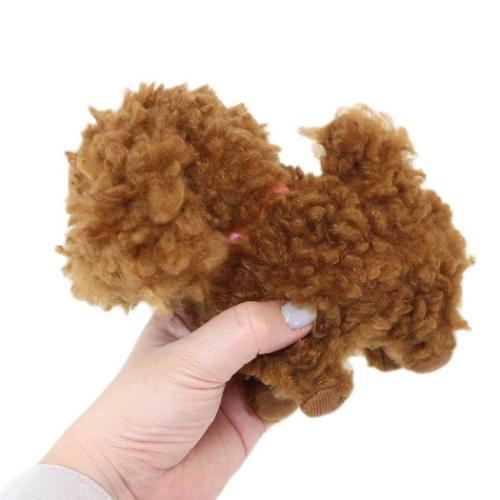 ぬいぐるみ 動物 まねまねトコトコ トイプードル 犬 真似 どうぶつ グッズ