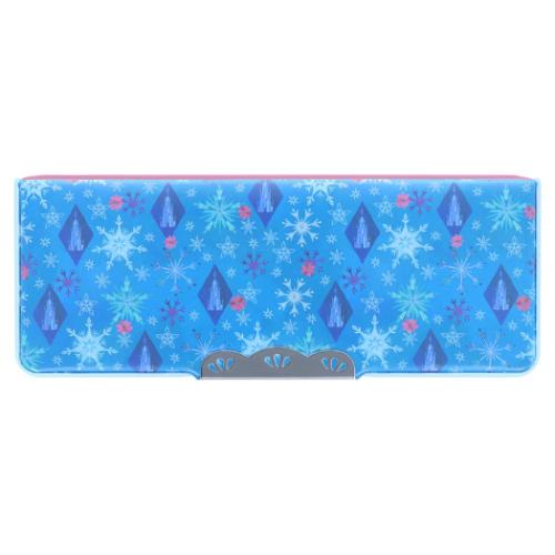 アナと雪の女王 小学生筆箱 コンパクトふでいれヨコピタ 総柄 新入学 ディズニー キャラクター グッズ