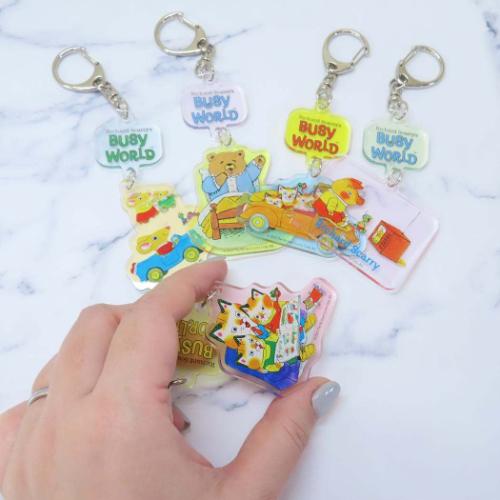 リチャードスキャリー キーチェーン 2連アクリルキーホルダー ネズミ 絵本キャラクター グッズ メール便可