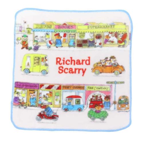 リチャードスキャリー ミニタオル ミニハンドタオル ハンカチタオル ビジータウンのおおどり 絵本キャラクター グッズ メール便可