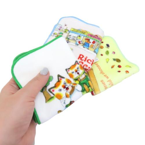 リチャードスキャリー ミニタオル ミニハンドタオル ハンカチタオル ビジータウンのおおどり 絵本キャラクター グッズ メール便可