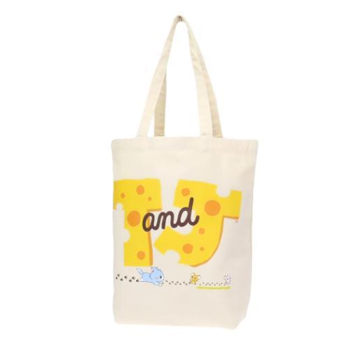 トムとジェリー トートバッグ 縦型トートバッグ おいかけっこ ワーナーブラザース キャラクター グッズ メール便可