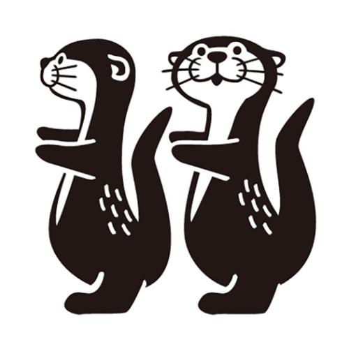 ハンコ カワウソスタンプ まえへならえ キャラクター グッズ メール便可