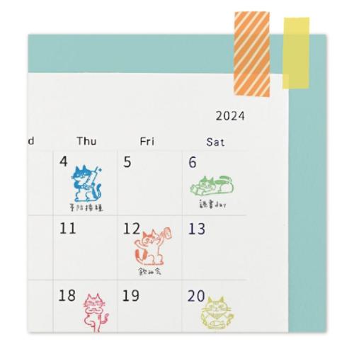 ハンコ お猫ライフスタンプ ヨガ キャラクター グッズ メール便可