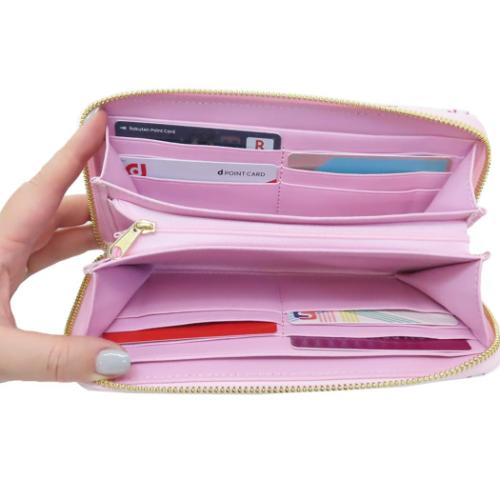 ハローキティ レディース長財布 ラウンドファスナー 和02 桜和傘 サンリオ キャラクター グッズ