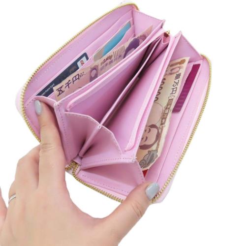 ハローキティ レディース長財布 ラウンドファスナー 和02 桜和傘 サンリオ キャラクター グッズ