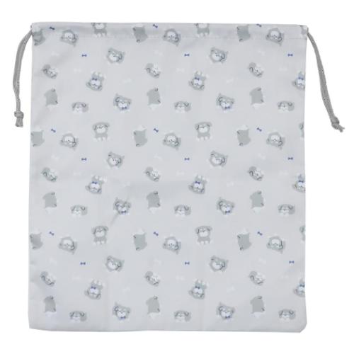 きんちゃく袋 きんちゃくポーチ 巾着L シュナウザー 新入学 いぬ 女の子 グッズ メール便可