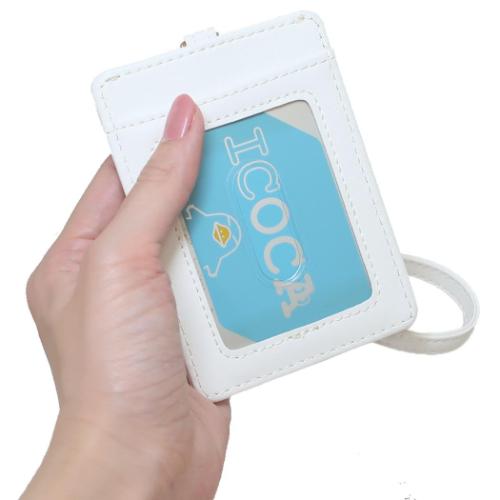 定期入れ リール付きパスケース パンダ フェイス 定期ケース グッズ メール便可