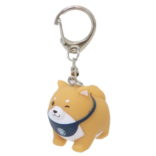 忠犬もちしば キーリング ソフビマスコットキーホルダー おかか キャラクター グッズ