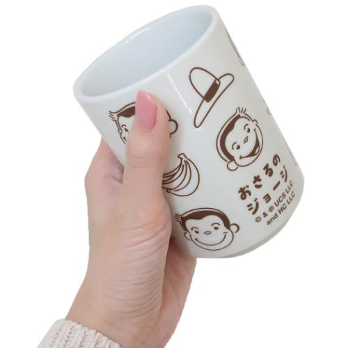 おさるのジョージ 湯呑 湯のみ いろんなフェイス 絵本キャラクター グッズ