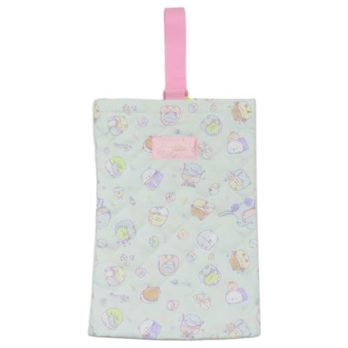 すみっコぐらし シューズバッグ 体育館靴かばん 総柄 新入学 サンエックス キャラクター グッズ メール便可