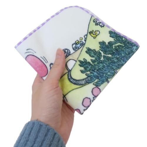 11ぴきのねこ ミニタオル インクジェットプリントハンカチタオル マラソンタイカイ 絵本キャラクター グッズ