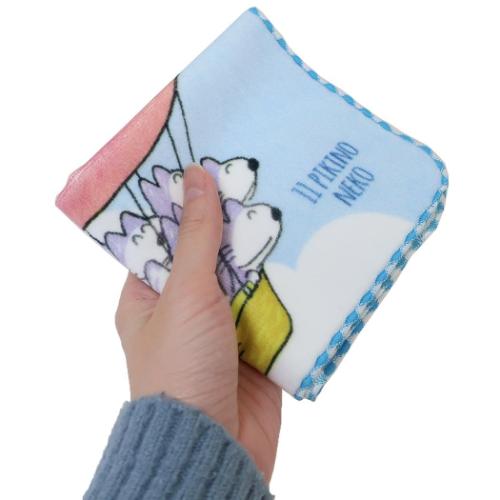 11ぴきのねこ ミニタオル インクジェットプリントハンカチタオル 11ピキノネコトアホウドリ 絵本キャラクター グッズ