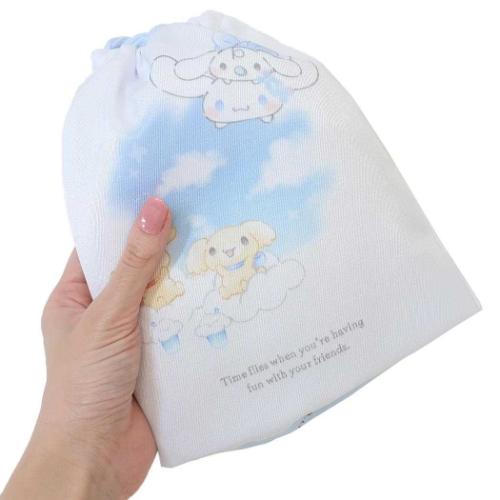 シナモロール 巾着袋 マチ付き巾着 新入学 サンリオ キャラクター グッズ メール便可