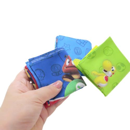スーパーマリオブラザーズ ハンカチ ハンカチタオル A キャラクター グッズ メール便可