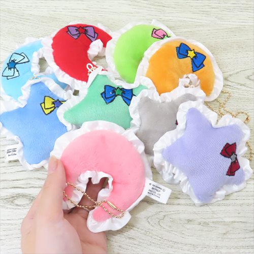 美少女戦士セーラームーン キーリング クッション型 キーホルダー 8 海王みちるｘララ リトルツインスターズ サンリオ メール便可