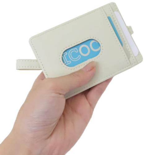 スヌーピー 定期入れ シングルパスケース GY エンボス チラシ ピーナッツ キャラクター グッズ メール便可