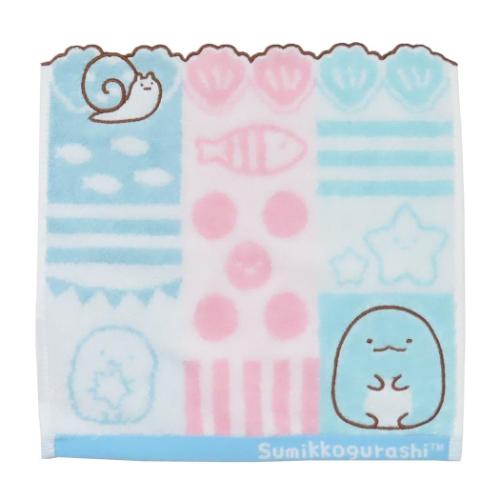 すみっコぐらし ミニタオル ジャガードハンカチタオル シャンブルとかげ サンエックス キャラクター グッズ メール便可