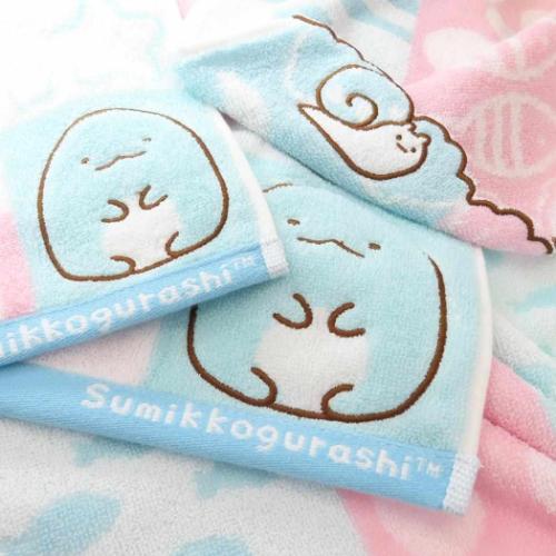 すみっコぐらし ミニタオル ジャガードハンカチタオル シャンブルとかげ サンエックス キャラクター グッズ メール便可