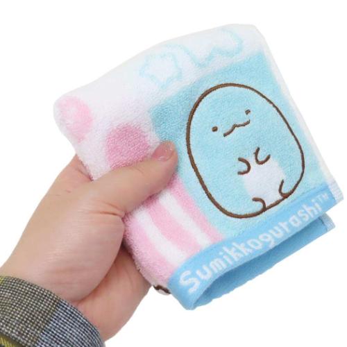 すみっコぐらし ミニタオル ジャガードハンカチタオル シャンブルとかげ サンエックス キャラクター グッズ メール便可