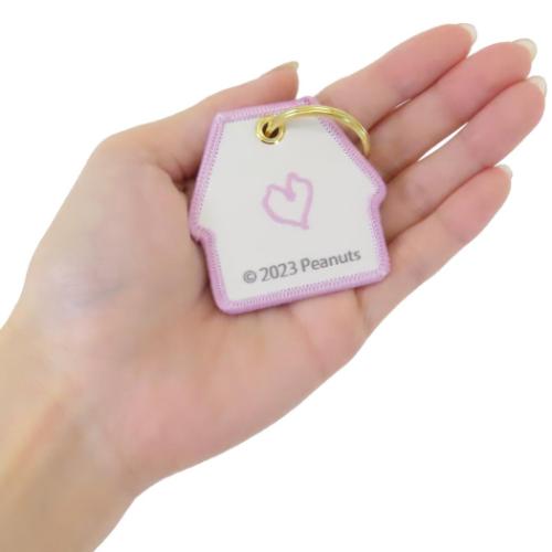 スヌーピー キーホルダー ワッペンキーリング H ピーナッツ キャラクター グッズ メール便可
