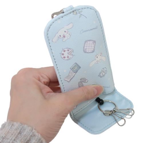 シナモロール ランドセルキーカバー リール付きキーケース サンリオ キャラクター グッズ メール便可