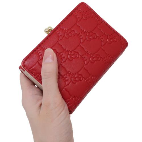 ハローキティ ミニウォレット 口金財布 三つ折り サンリオ キャラクター グッズ