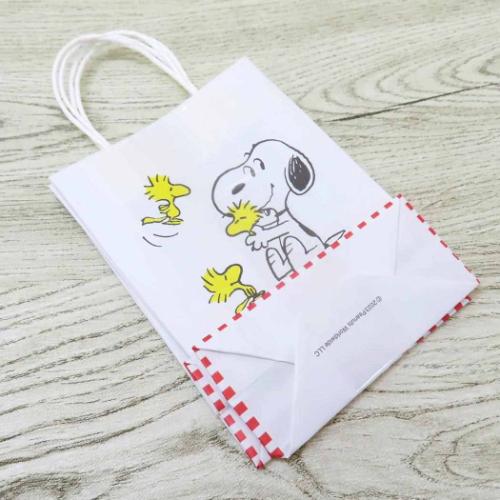 スヌーピー ラッピング ミニ手提げ 2枚セット ウッドストック ピーナッツ キャラクター グッズ メール便可