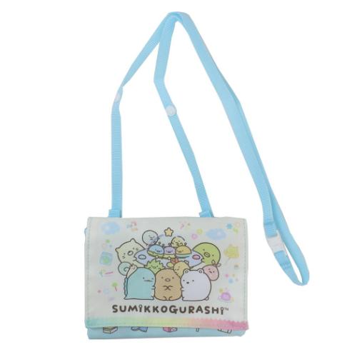 すみっコぐらし クリップポケット ショルダー付マルチポケット ふしぎなおともだち イエロー サンエックス メール便可