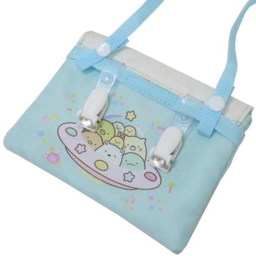 すみっコぐらし クリップポケット ショルダー付マルチポケット ふしぎなおともだち イエロー サンエックス メール便可