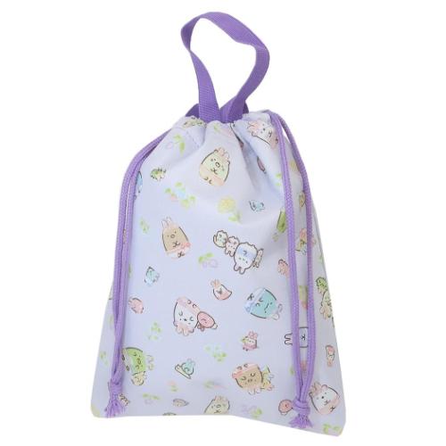 すみっコぐらし 巾着袋 総柄縦型巾着 ふしぎなうさぎのおへや 新入学 サンエックス キャラクター グッズ メール便可