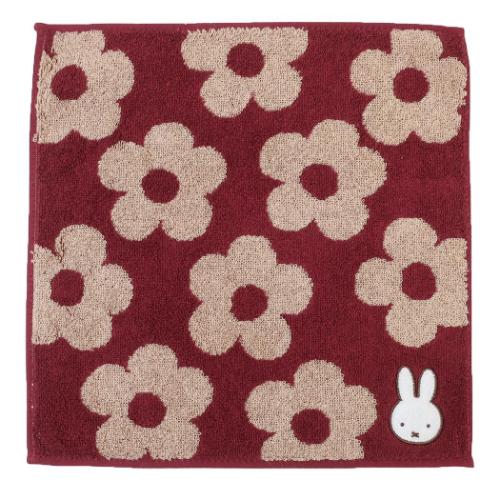 ミッフィー ハンドタオル タオルハンカチ シックフラワー ディックブルーナ 絵本キャラクター グッズ メール便可