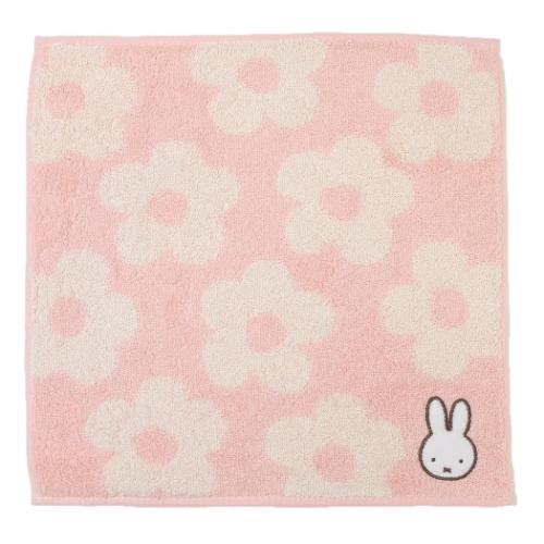 ミッフィー ハンドタオル タオルハンカチ シックフラワー ディックブルーナ 絵本キャラクター グッズ メール便可