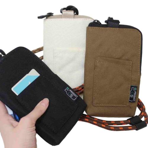 スヌーピー スマホポーチ ミニショルダー RE-PET 超撥水シリーズ ロゴ ピーナッツ キャラクター グッズ メール便可