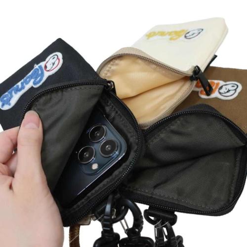 スヌーピー スマホポーチ ミニショルダー RE-PET 超撥水シリーズ ロゴ ピーナッツ キャラクター グッズ メール便可