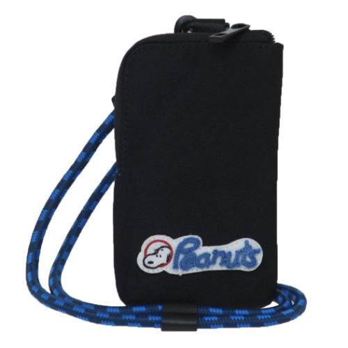 スヌーピー スマホポーチ ミニショルダー RE-PET 超撥水シリーズ ロゴ ピーナッツ キャラクター グッズ メール便可