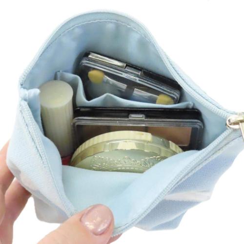 シナモロール コスメポーチ 舟形ポーチ ふわふわワッペン サンリオ キャラクター グッズ