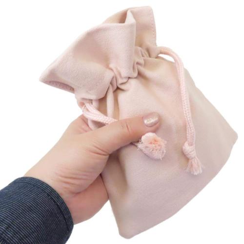 マイメロディ 巾着袋 巾着 きんちゃくポーチ ふわふわワッペン サンリオ キャラクター グッズ メール便可