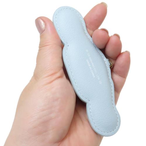 シナモロール キーリング サガラキーホルダー ふわふわワッペン サンリオ キャラクター グッズ メール便可