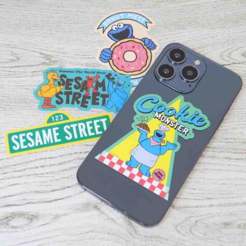 セサミストリート ダイカットシール キャラクターステッカー ロゴ フレンズ キャラクター グッズ メール便可