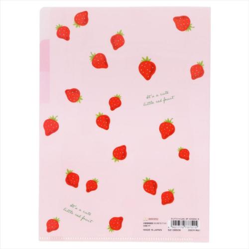 ICHIGO4 ポケットファイル クリアファイルA5 3ポケット B 新入学 グッズ メール便可