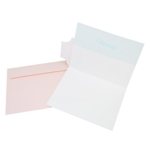 グリーティングカード 吹き出しネオンカラーバースデーカード オレンジ 封筒付き グッズ メール便可