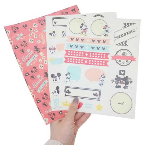 ミニーマウス フォトアルバム Note Book Photo Album ディズニー キャラクター グッズ メール便可