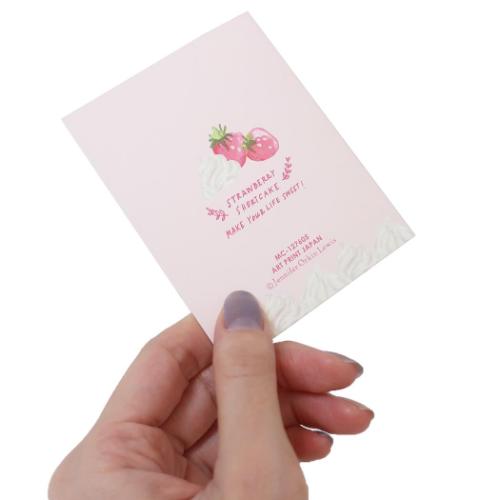 ストロベリーパーティー グリーティングカード 香るミニカード ケーキ ミニ封筒 かおり付き グッズ メール便可