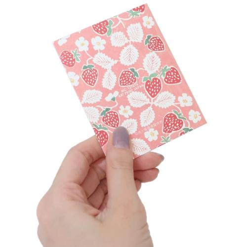 いちごデコ グリーティングカード 香るミニカード のいちご ミニ封筒 かおり付き グッズ メール便可