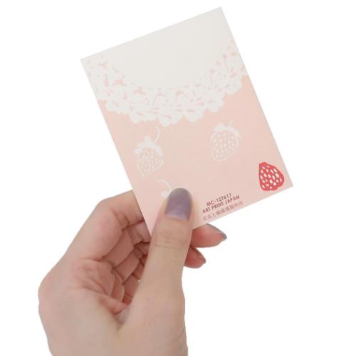 いちごデコ グリーティングカード 香るミニカード レース ミニ封筒 かおり付き グッズ メール便可