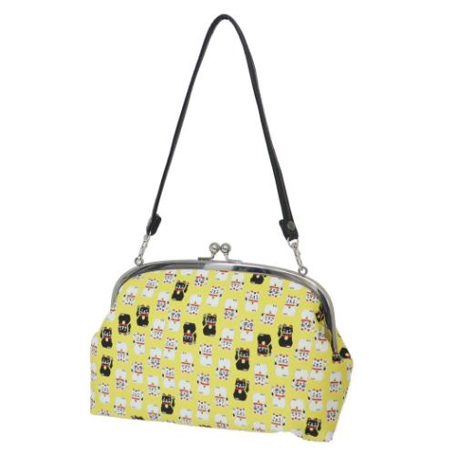 ミニバッグ ミンゲイオリテモチガマ 民芸手持ちがま マネキネコ 和柄 グッズ